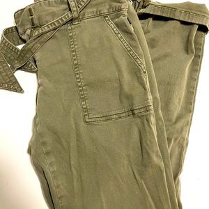 Green LOFT pants (cargo style)